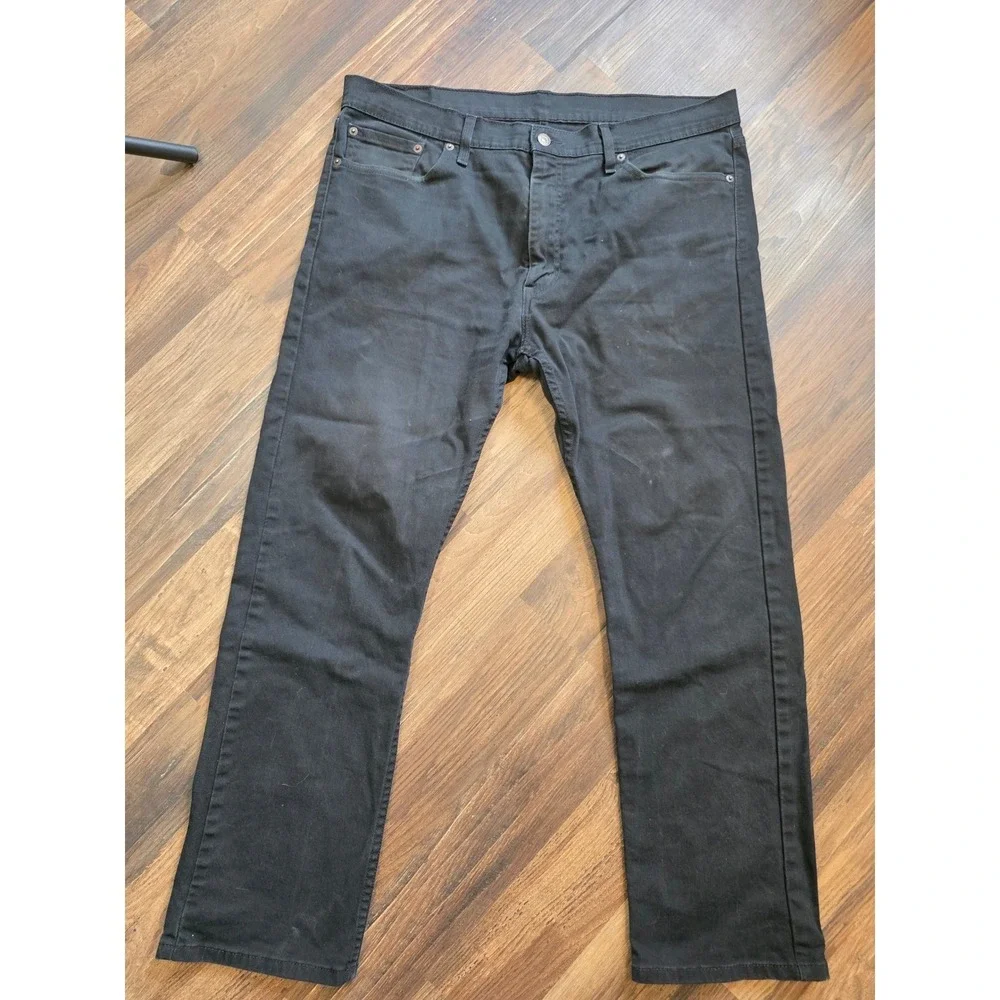 Levi Strauss Co 513 38x30 Black Mens Jeans Slim Fit Normcore Dad‎ jeans workwear